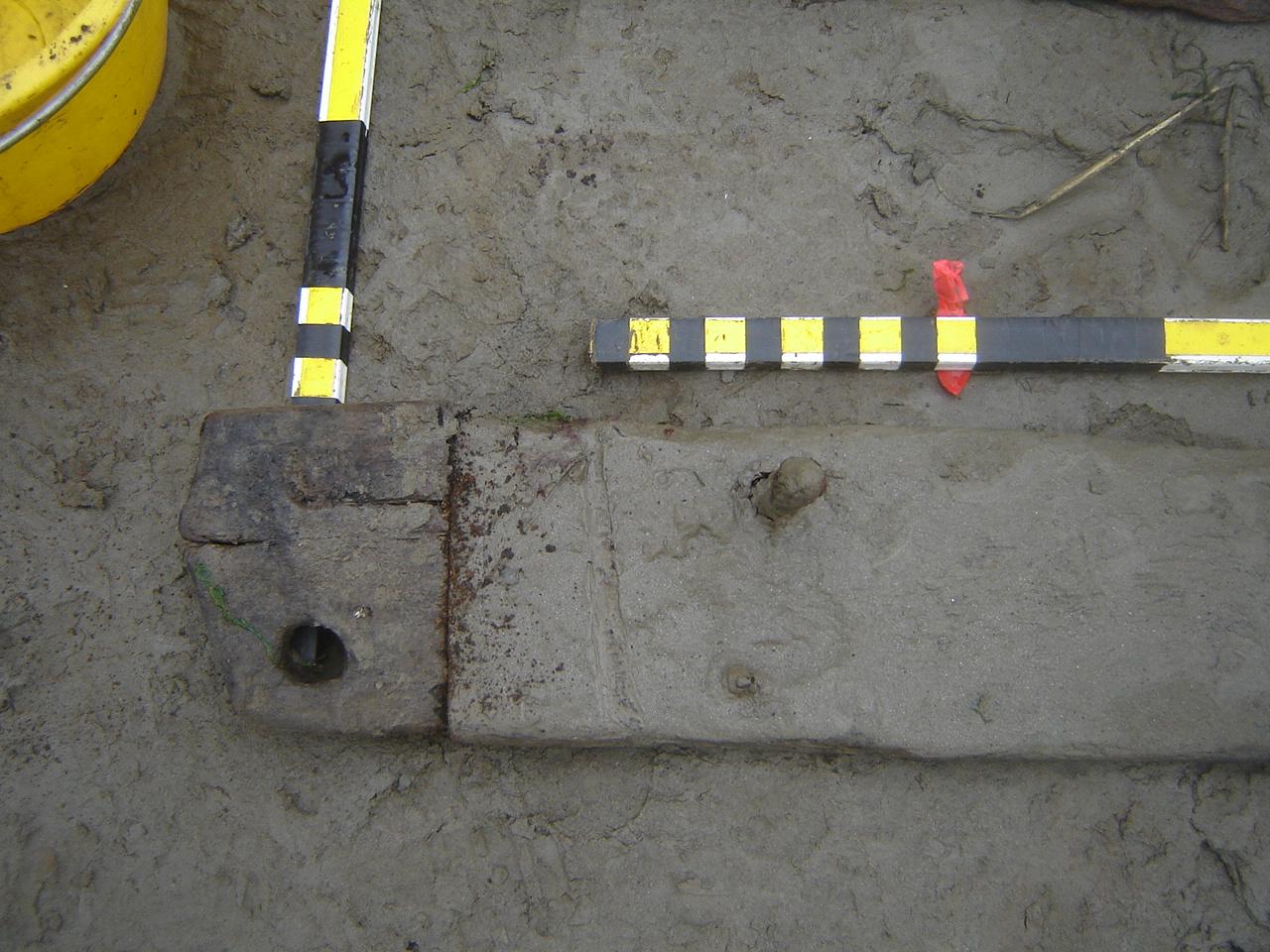 Recording timbers that have become disarticulated before they float away on the tide 